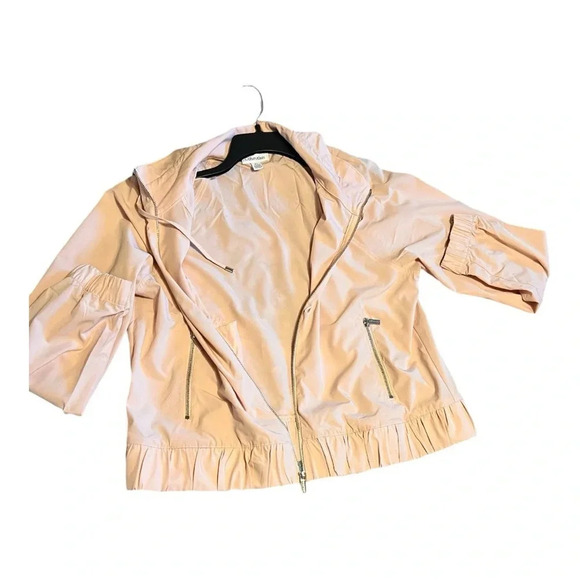 Calvin Klein Blush Women’s Lightweight Full-Zip  Jacket Size L - Picture 6 of 13
